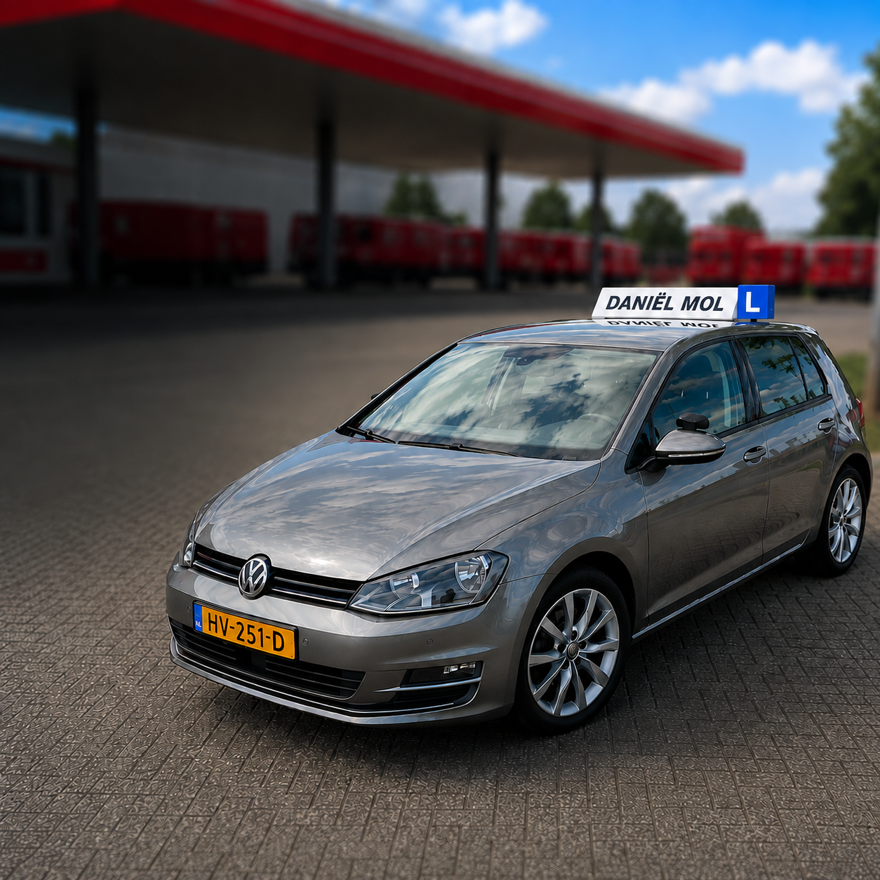 Lesauto van rijschool Daniël Mol in Enschede